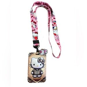 Hello Kitty Pink Lanyard with ID Holder